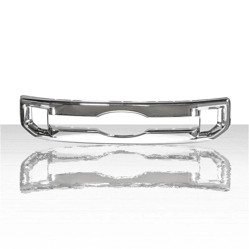 Set of 1 Clip-On Grille Overlay for 2020-2022 Ford F-350 XL - Chrome