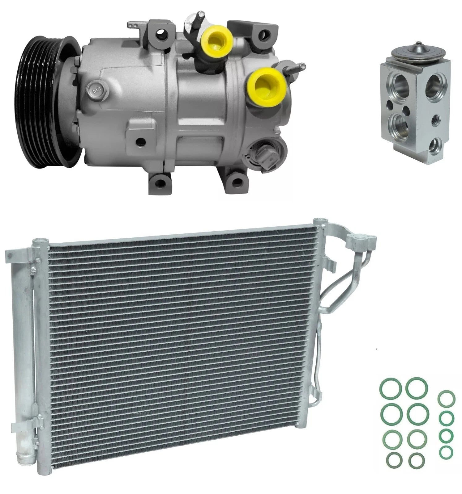 AC Compressor Kit with Condenser Replacement for Kia Optima 2.0T (2018–2020)
