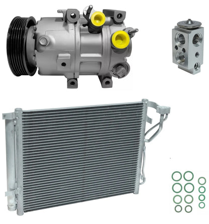 AC Compressor Kit with Condenser Replacement for Kia Optima 2.0T (2018–2020)