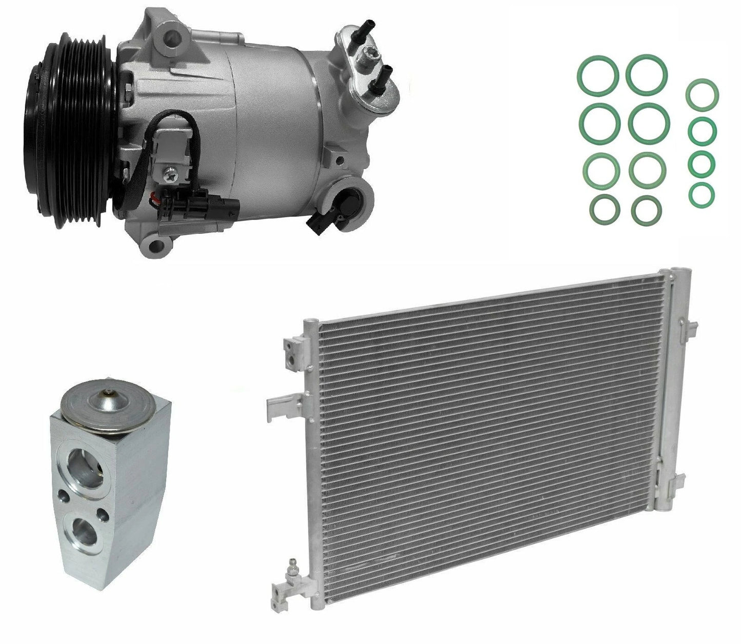 AC Compressor Kit With Condenser for Chevrolet Malibu Limited (2016–2016)