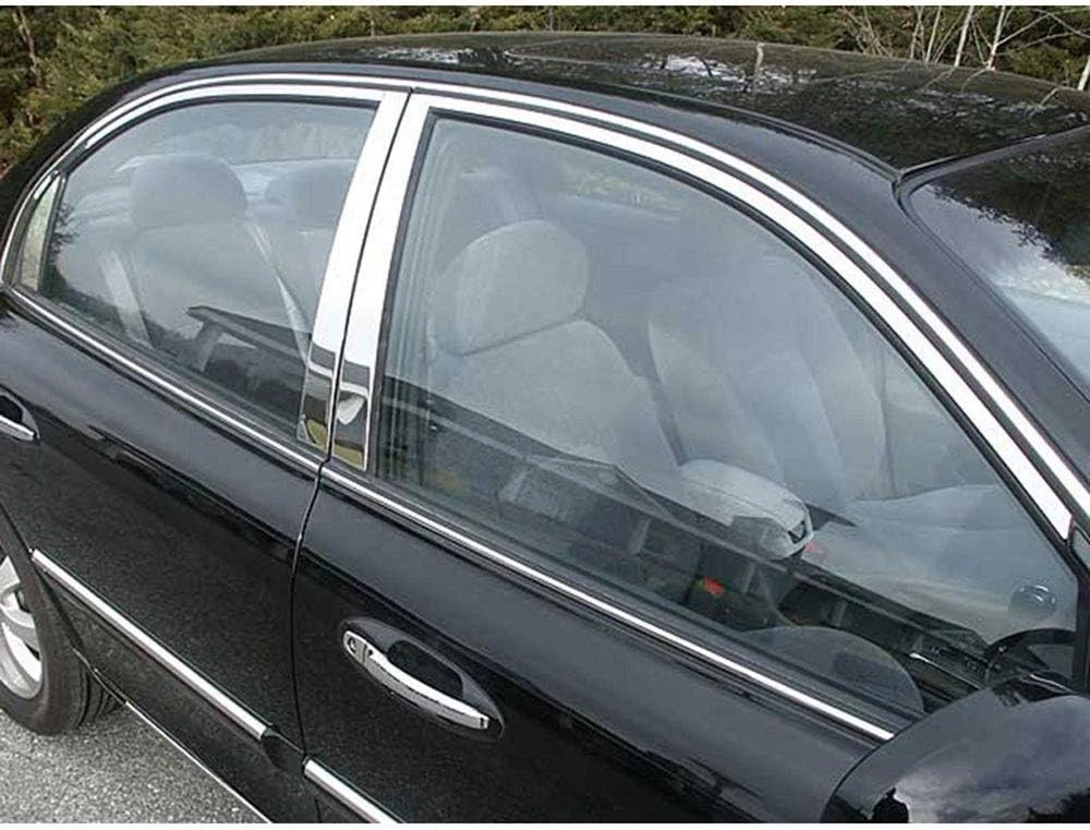 Luxury FX Chrome Window Package 12pc Replacement for Kia Optima (2001–2006)