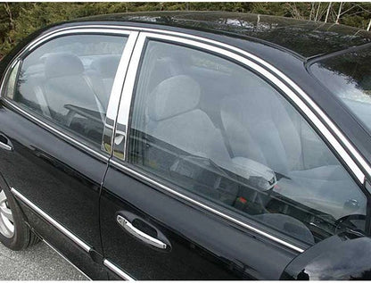 Luxury FX Chrome Window Package 12pc Replacement for Kia Optima (2001–2006)