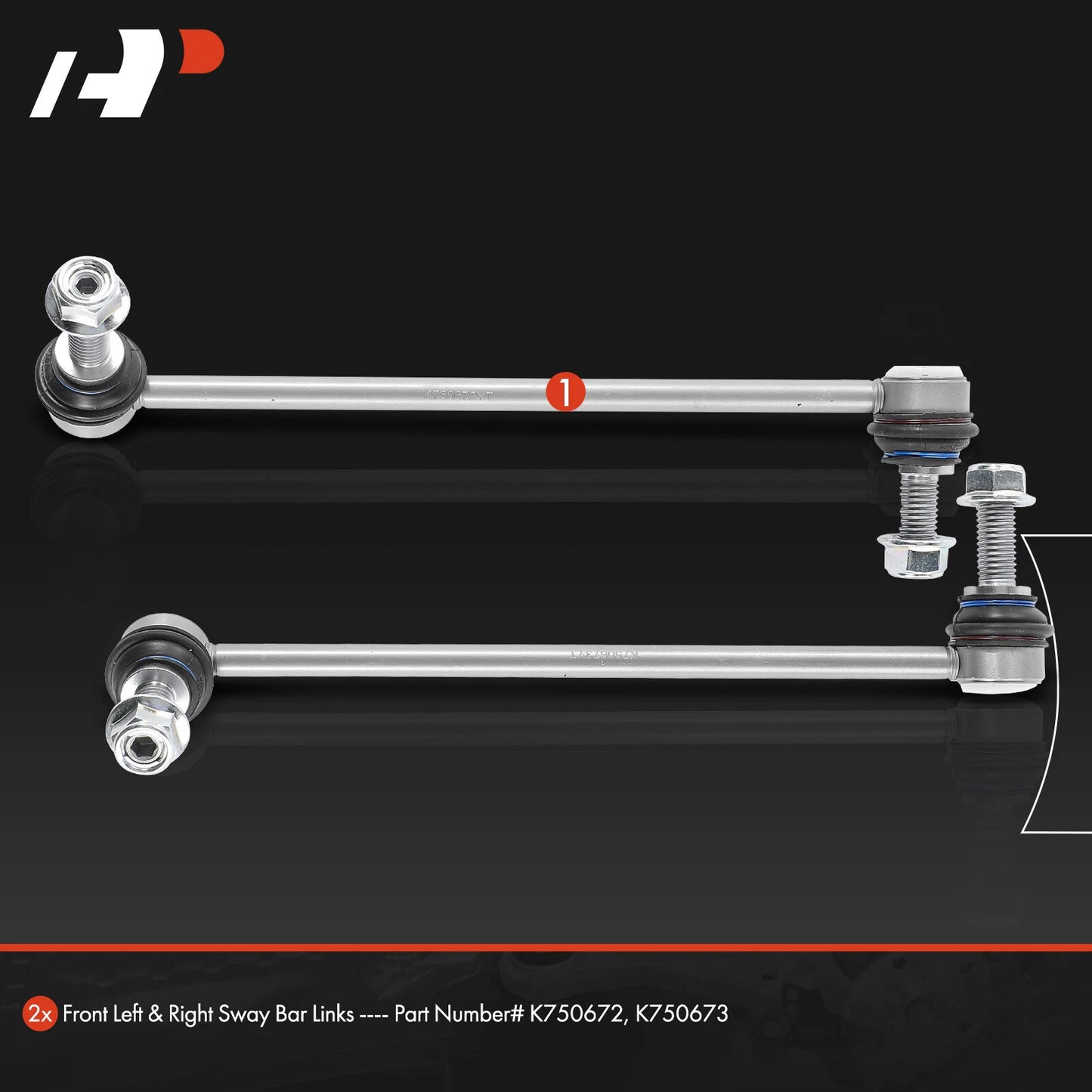 2X Front Stabilizer Bar Link for Chevrolet Camaro (2016–2021)