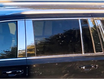 8pc Luxury FX Polished Pillar Post Trim for 2021–2023 Chevy Suburban