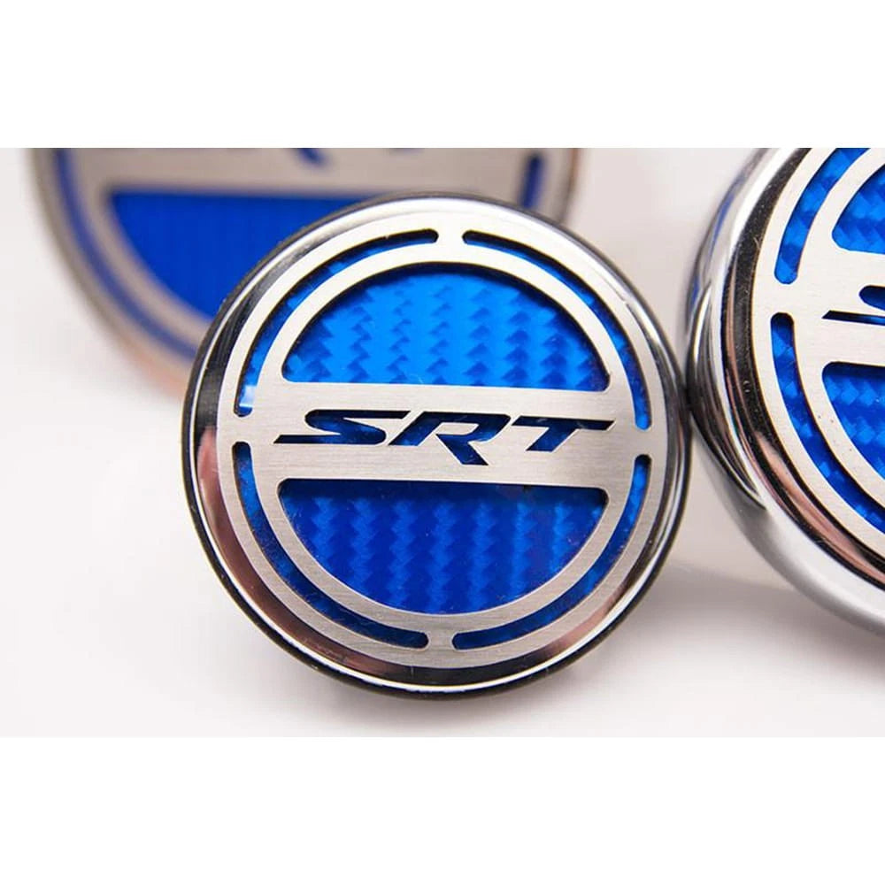 Cap Covers Solid Vinyl SRT Inlay for Dodge Challenger 5.7L (2008–2019)
