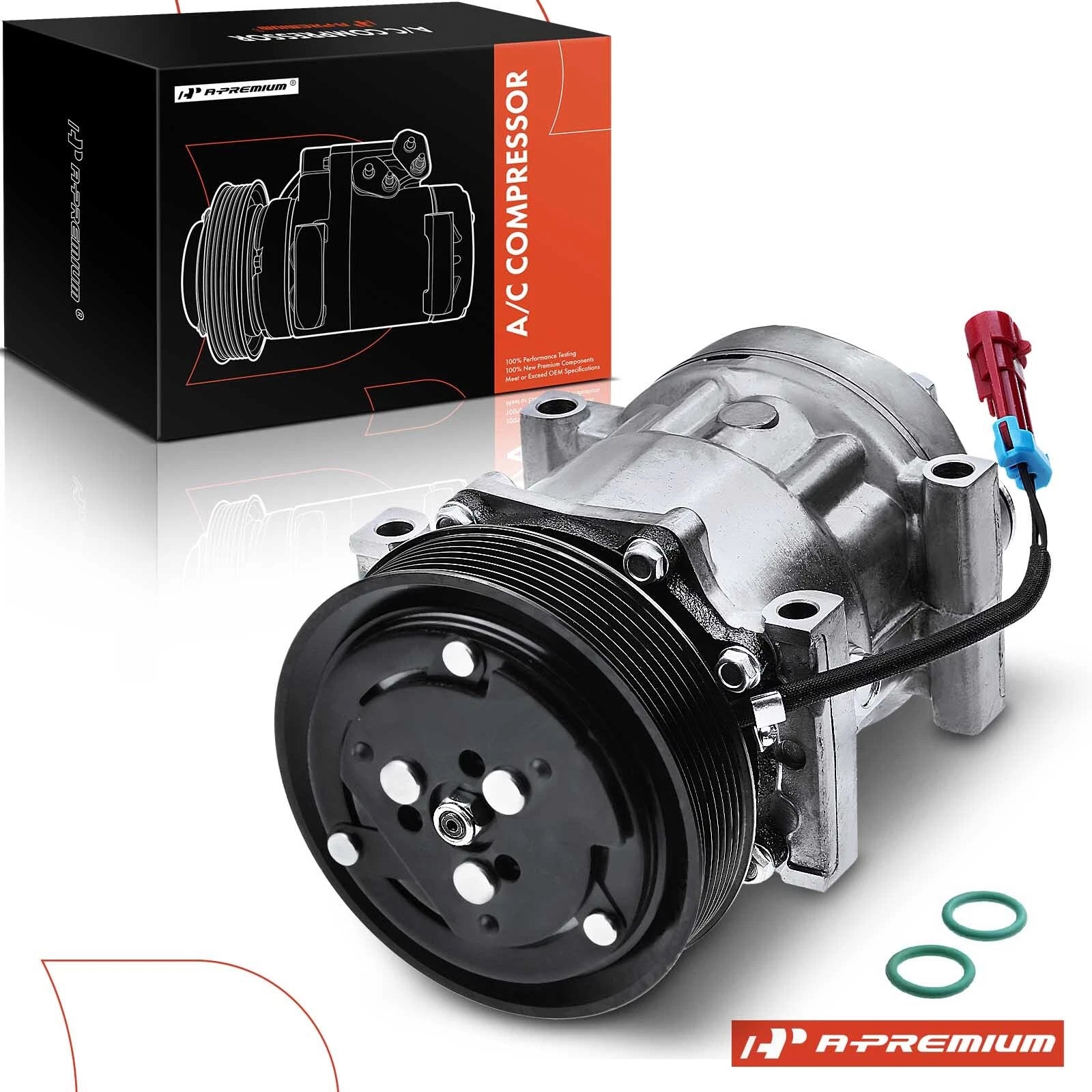A/C Compressor with Clutch for Chevrolet Kodiak C6500 C7500 C8500