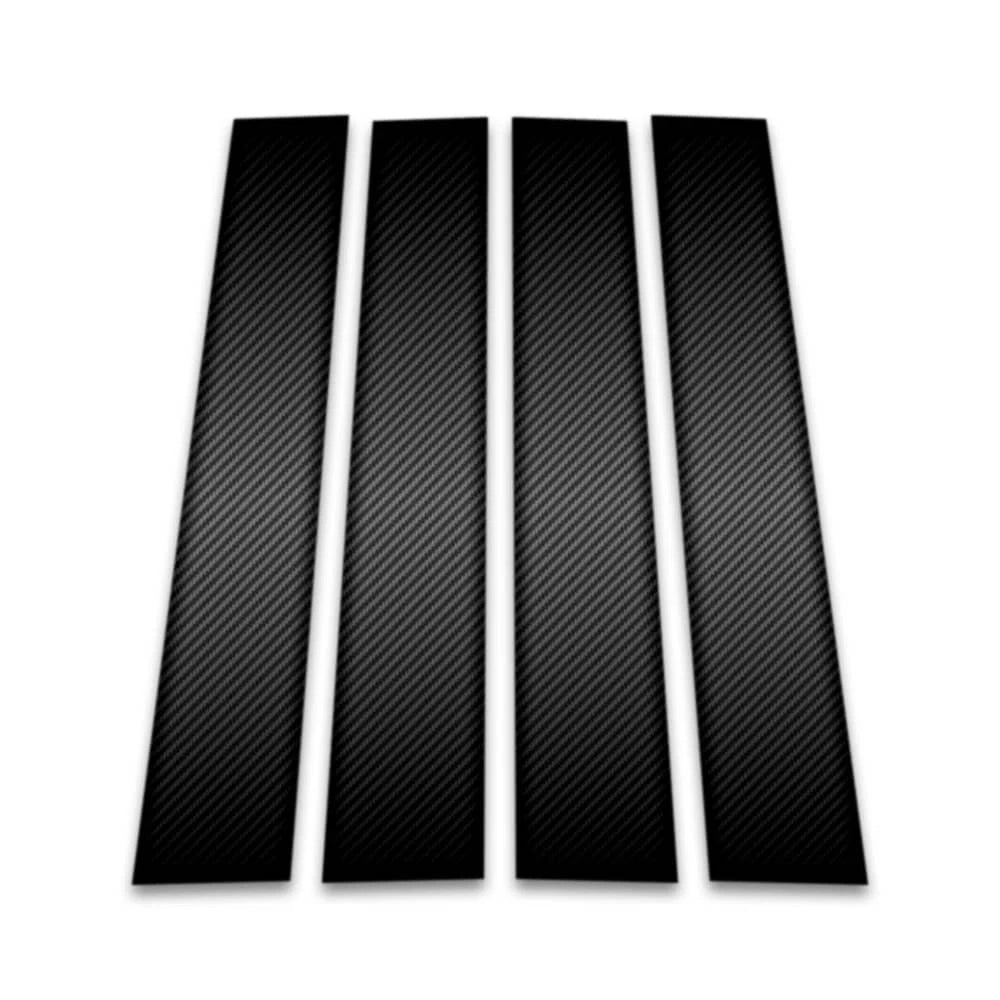 4pc Carbon Fiber Pillar Post Covers for 2009-2018 Dodge Ram 1500 Quad Cab
