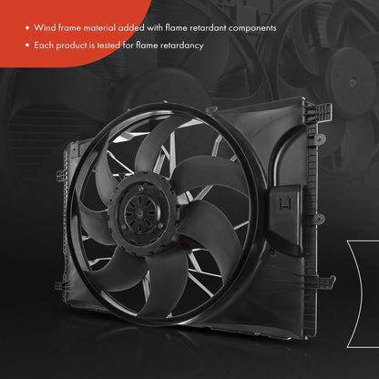 Cooling Fan Assembly with Shroud for Mercedes-Benz C350 E350 E400 SL400 (2010–2017)