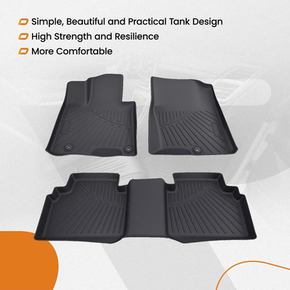 Floor Mats Liners for Hyundai Tucson (2022–2025) TPE Black All-Weather