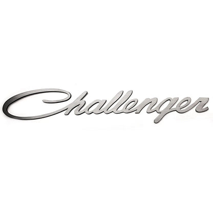 2pc Brushed Stainless Steel Side Fender Lettering for Dodge Challenger (2015–2023)