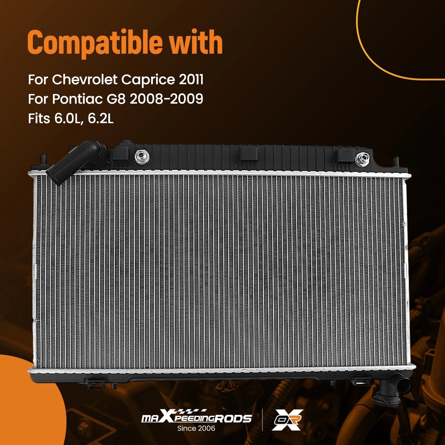 Cooling System Radiator for Chevrolet Caprice G8 (2008–2011)