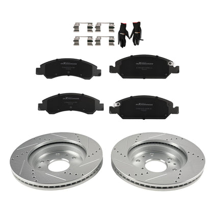 Front Brake Rotors and Pads Kit for Chevrolet Silverado 1500 (2005–2018)