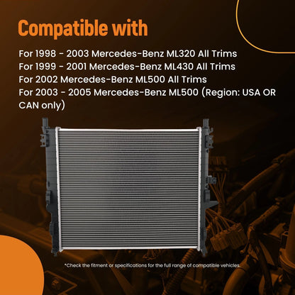 AT Transmission Radiator for Mercedes ML320 ML430 ML500 (1998–2005)
