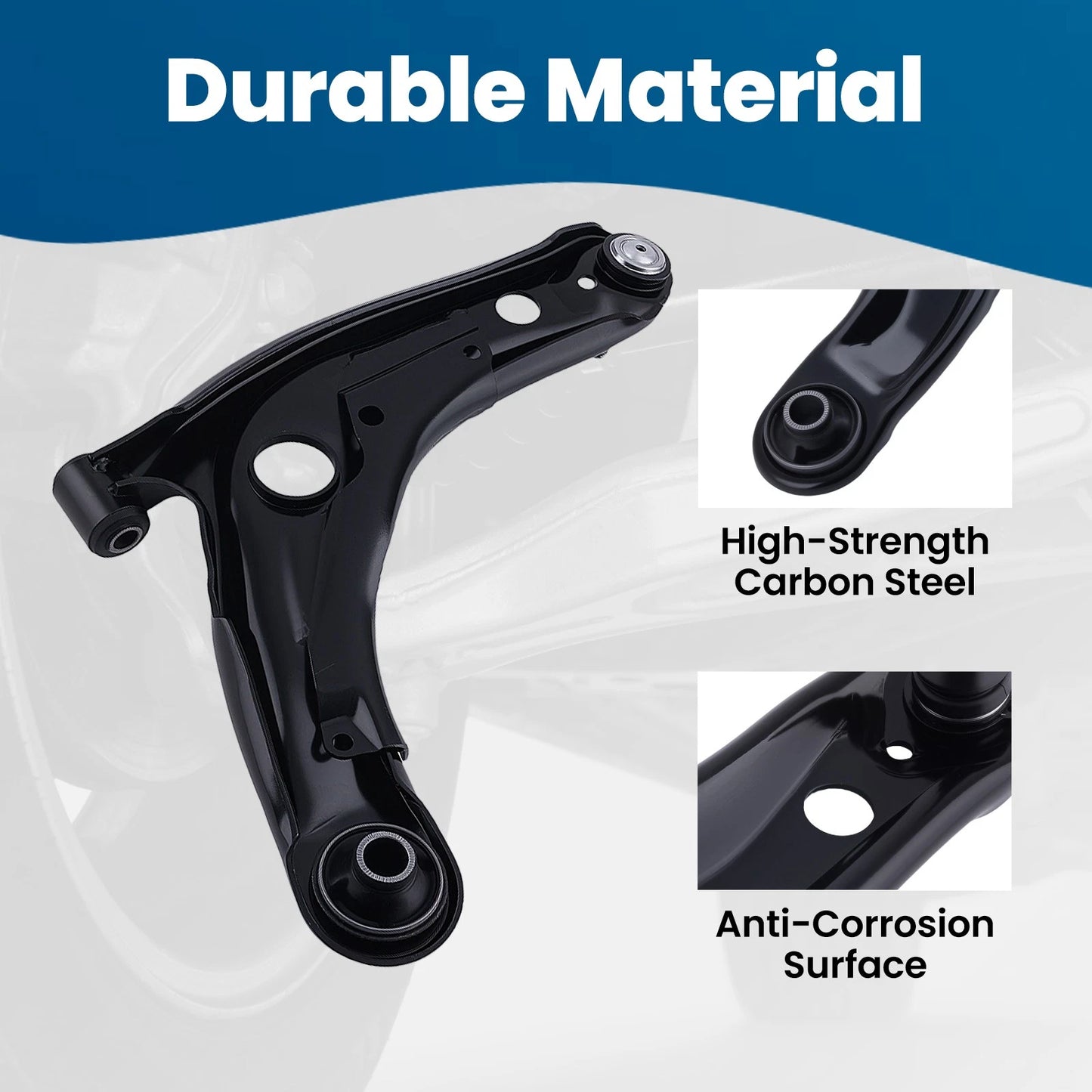 Driver Front Lower Control Arm w/ Ball Joint for Toyota Yaris Prius (2012–2019)