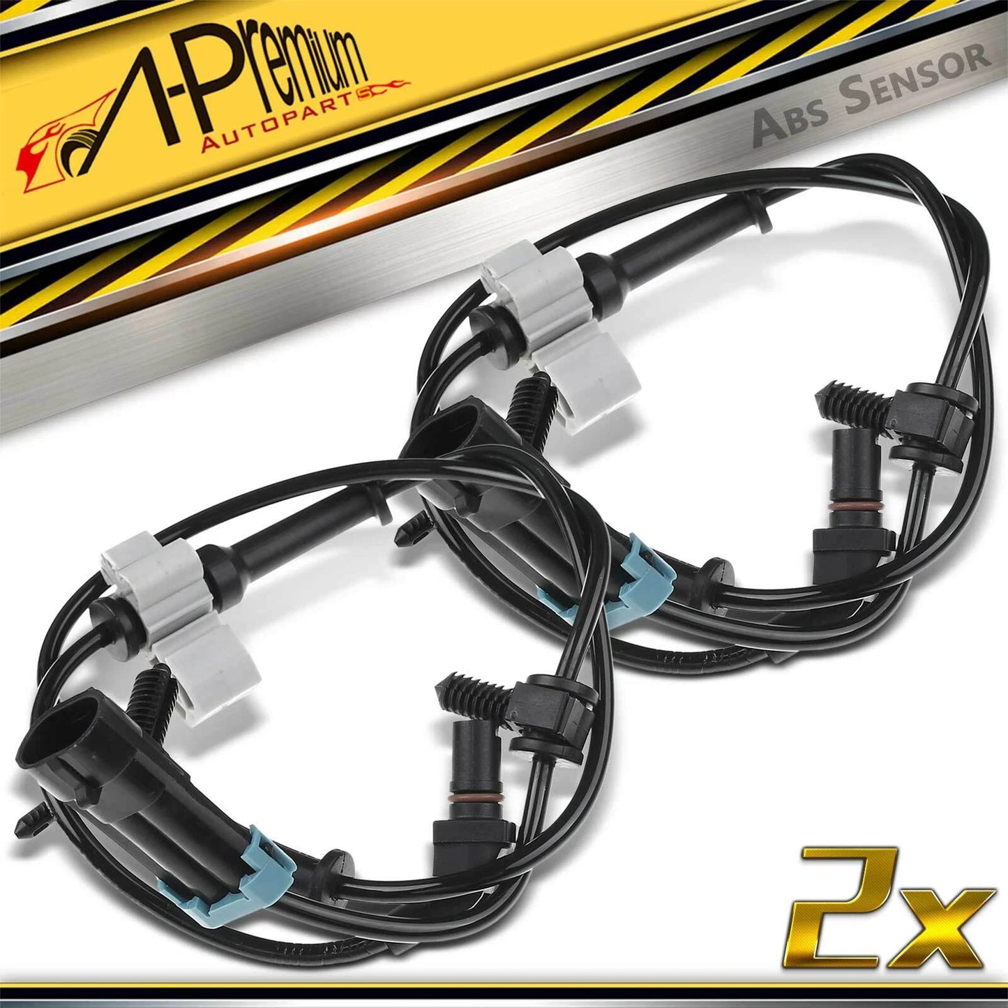 2X Front ABS Wheel Speed Sensor for Chevy Silverado 2500 (2001–2007)