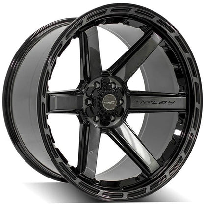 24" Gloss Black Wheel w/Brushed Face for 2001-07 Toyota Sequoia - RVO4214