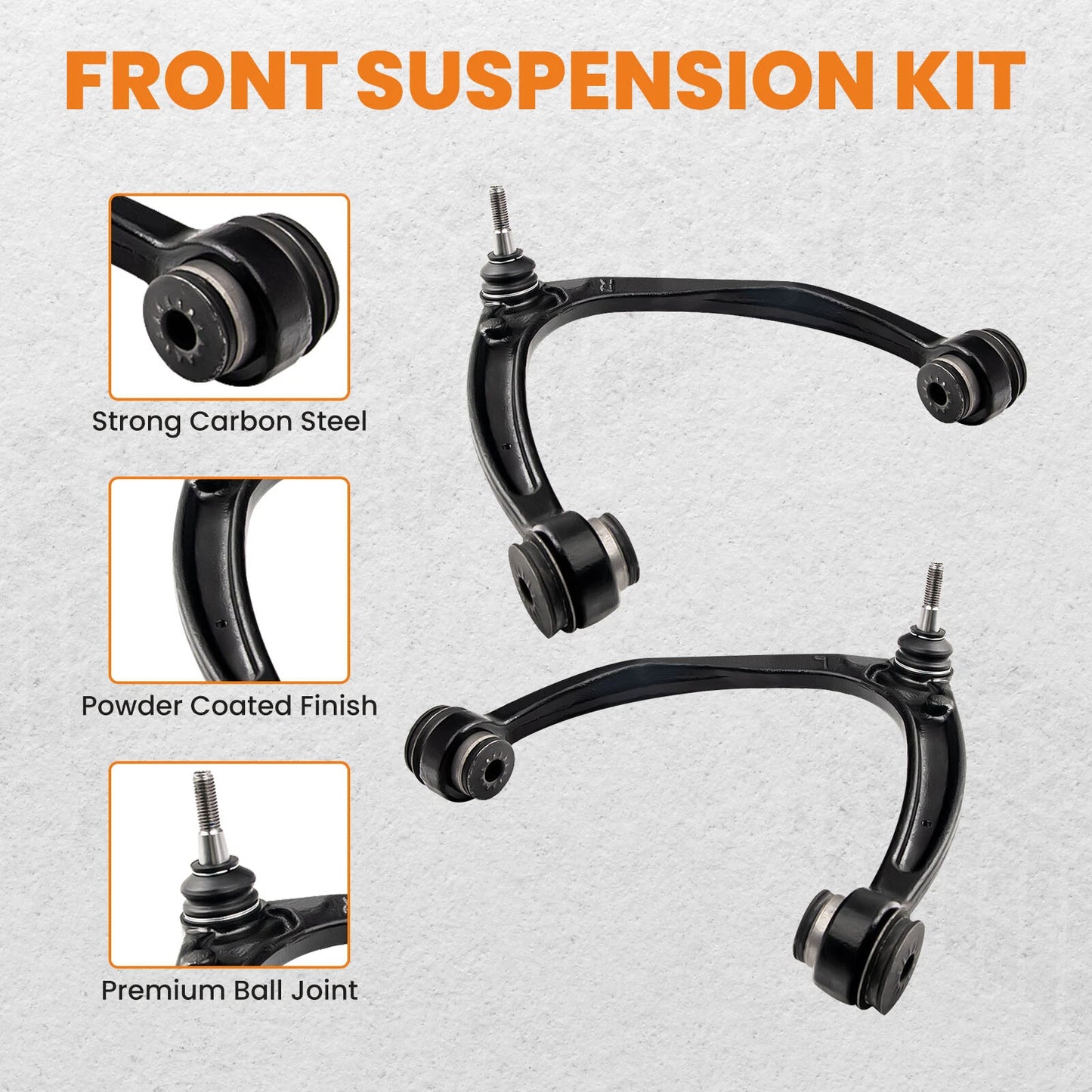 12 Pcs Front Control Arm Inner Outer Tie Rod Ends for GMC Yukon (2007–2014)