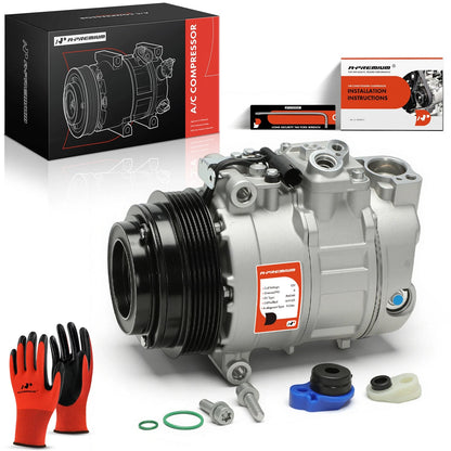A/C Compressor with Clutch for Mercedes-Benz C230 C280 C43 AMG E320 (2000–2007)