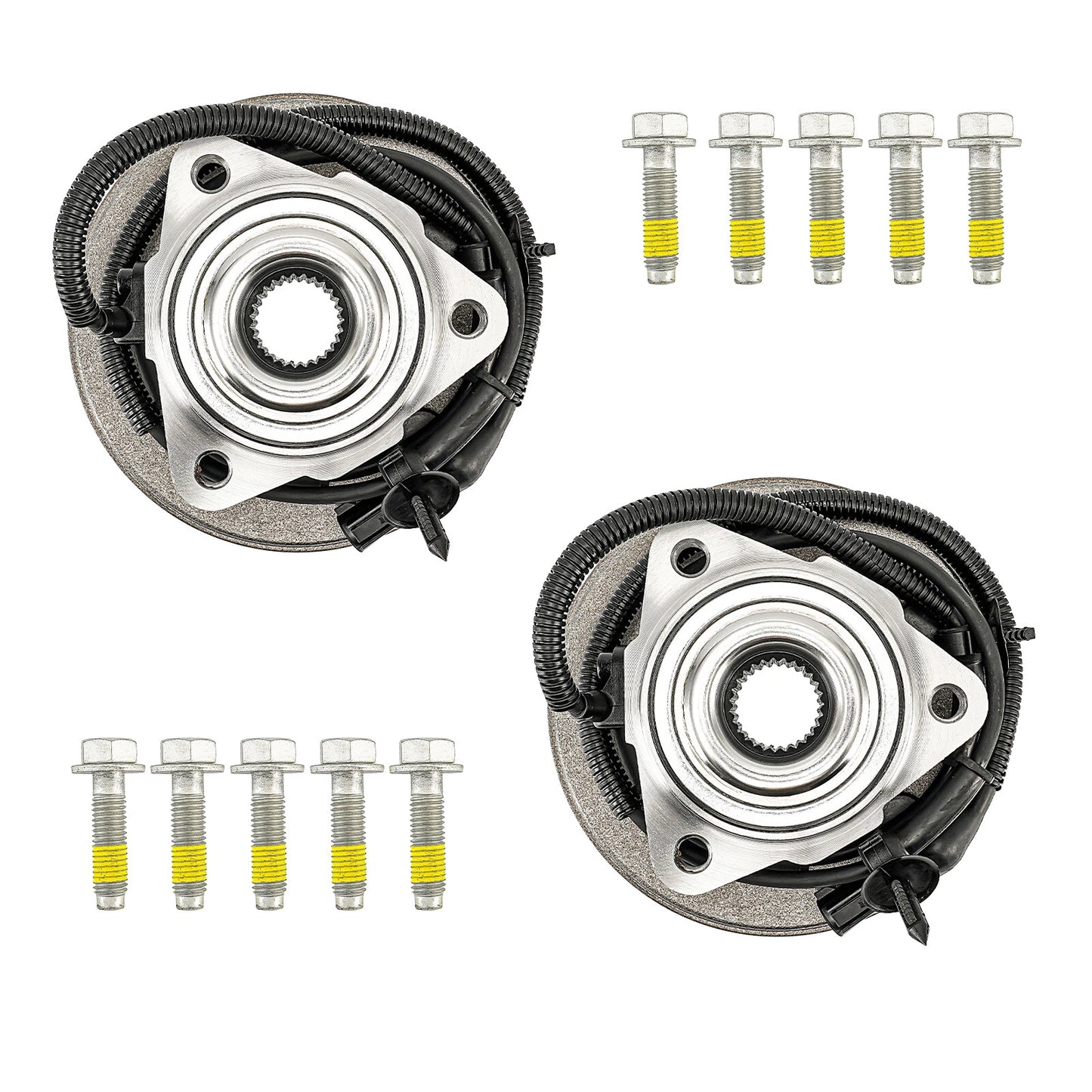 2x Front Wheel Hub Bearing Assembly for Ford Explorer Mountaineer (2011–2017)