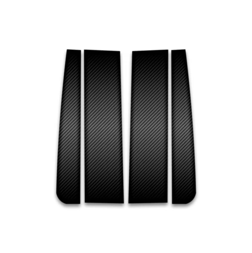 4pc Carbon Fiber Pillar Post Covers for 2017-2023 Ford Super Duty Reg Cab