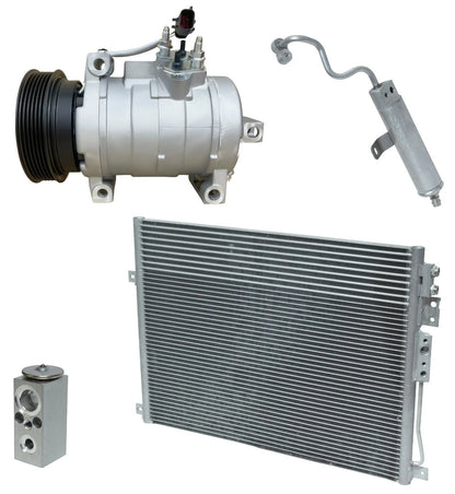AC Compressor Kit With Condenser Replacement for Jeep Grand Cherokee 6.1L (2006)