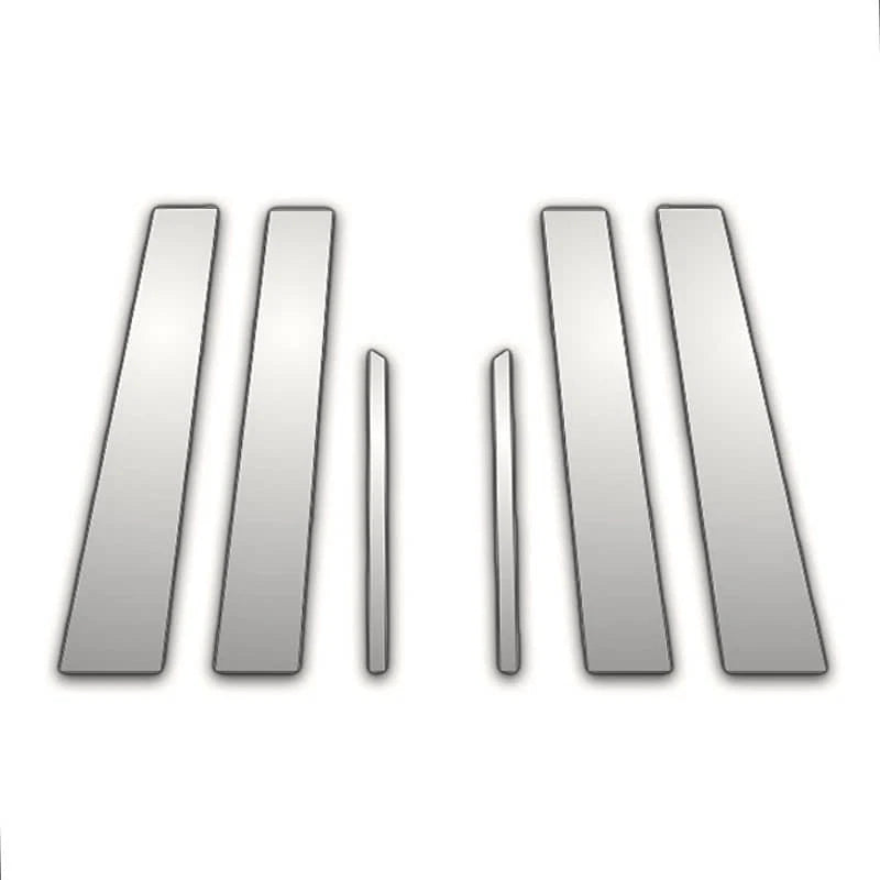6Pc Chrome Pillar Post Covers for Dodge Caliber (2007–2012)