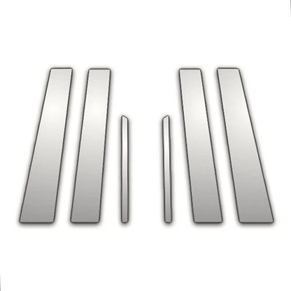 6Pc Chrome Pillar Post Covers for Dodge Caliber (2007–2012)