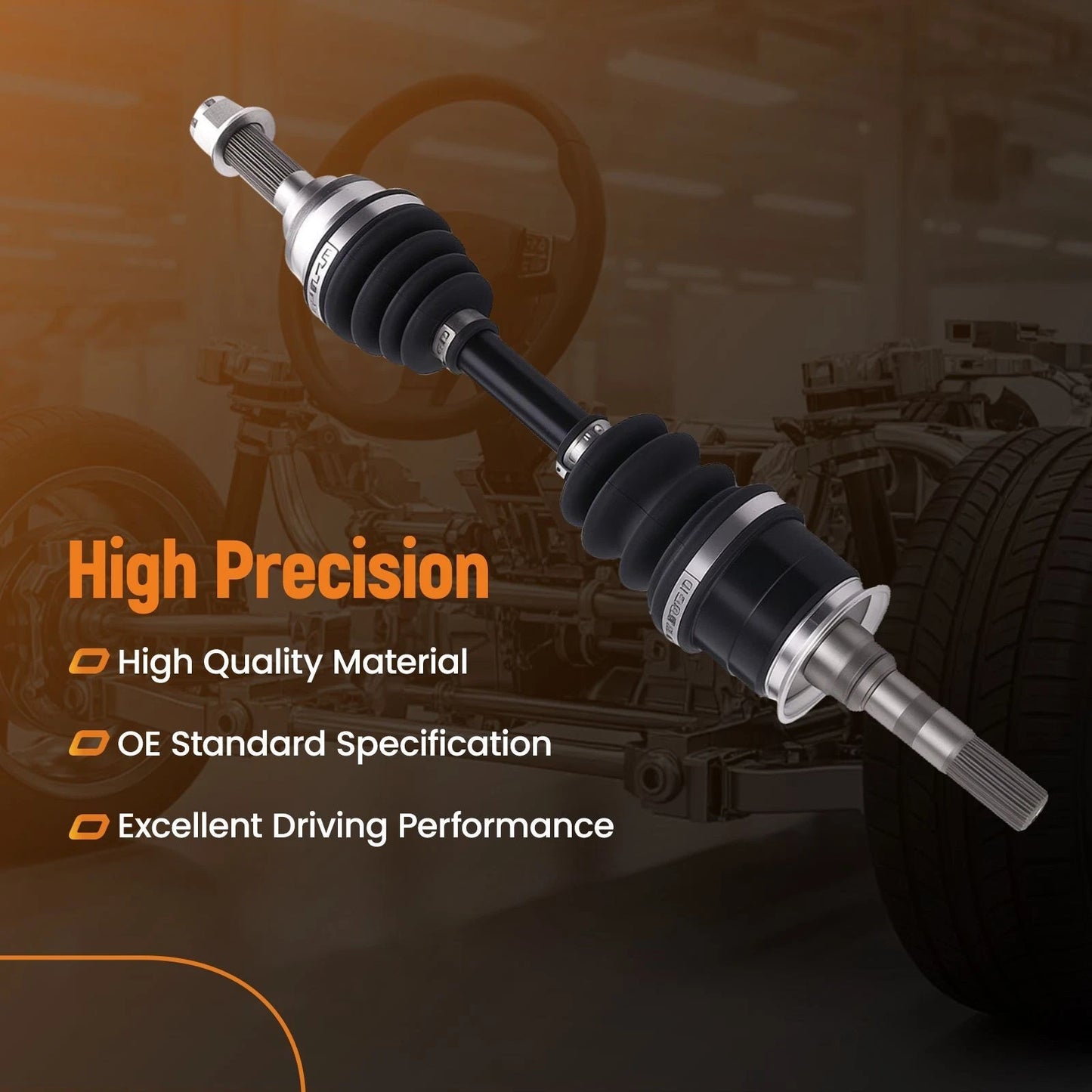Front CV Joint Axles for Kawasaki Bayou 400 KLF400B 4X4 (1993–1999)
