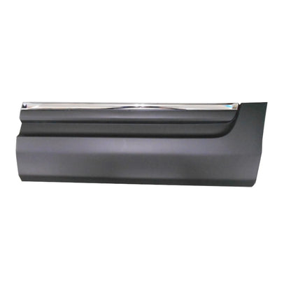 Replacement Polypropylene Driver Side Rear Lower Door Molding w/Chrome Insert