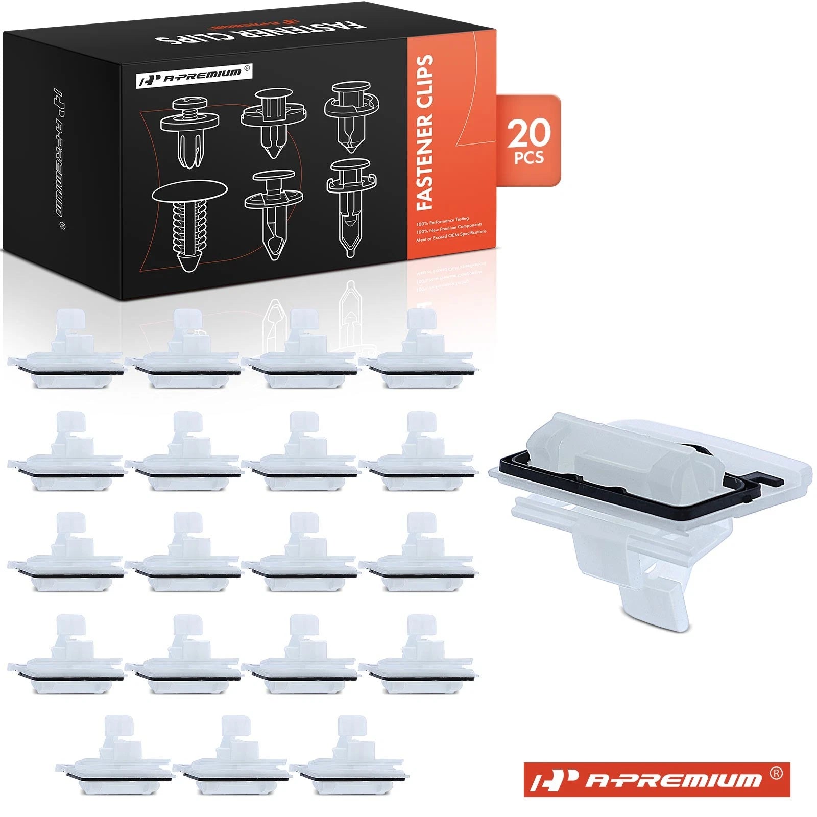 20Pcs Nylon Door Sill Clips for Mercedes-Benz W204 (2007–2014)