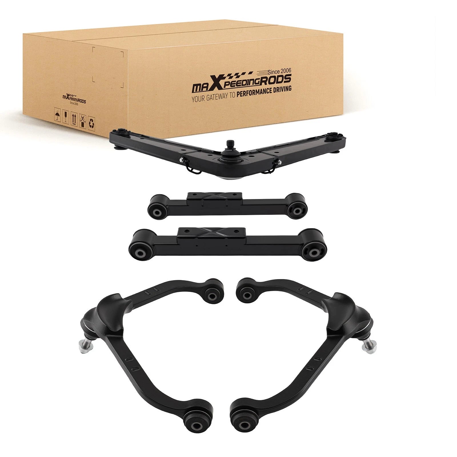 Front Upper Rear Control Arms Ball Joint Kit for Jeep Liberty (2002–2007)