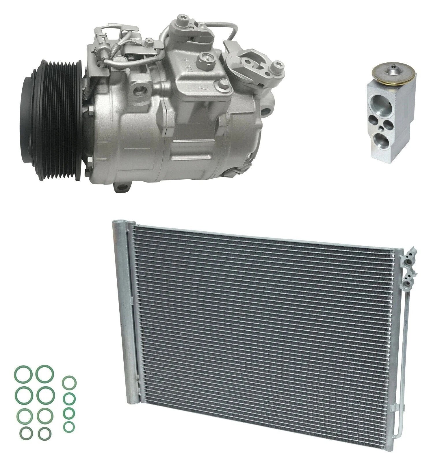 AC Compressor Kit with Condenser for BMW 740i 3.0L (2014–2014)