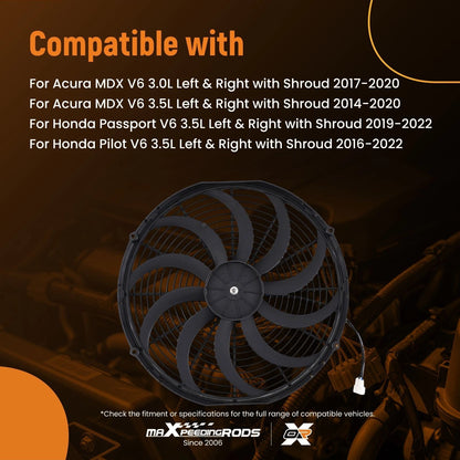 Electric Cooling Fan for Universal Radiator and Oil Cooler (3000–240W)