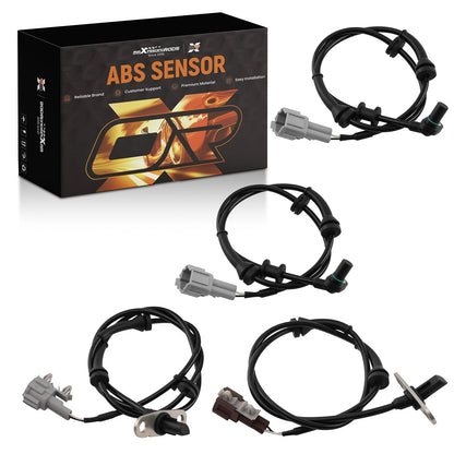 ABS Wheel Speed Sensors for Nissan Xterra (2008–2015) Front Rear (4pcs)