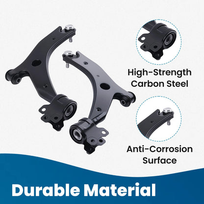 Front Lower Control Arms Ball Joints Tie Rods for Mazda 3 (2007–2009)