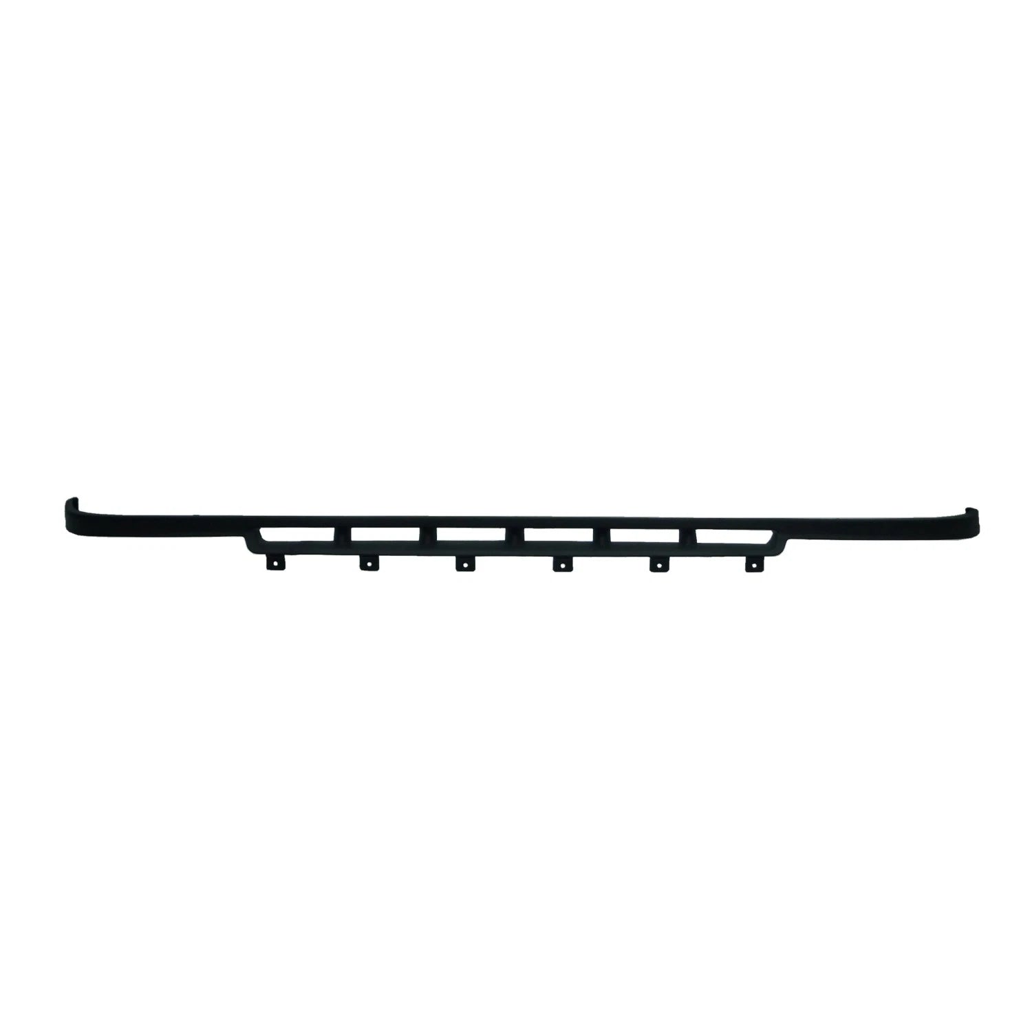 Replacement Black Textured Plastic Front Lower Valance Panel w/Accent Color