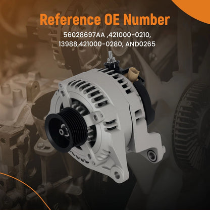 Alternator for Dodge Ram 1500 2500 3500 (2003–2006) and Durango (2003–2006)