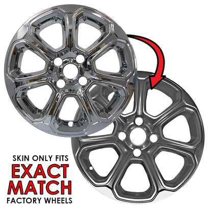 4pc Chrome Wheel Skins Set for 2018–2021 Ford EcoSport SE (16 Inch)