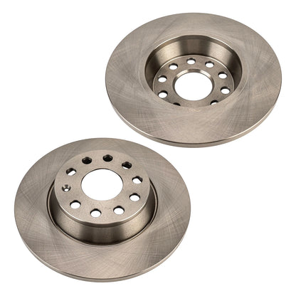 2x Rear Solid Brake Rotors for VW Passat Jetta (2006–2008)