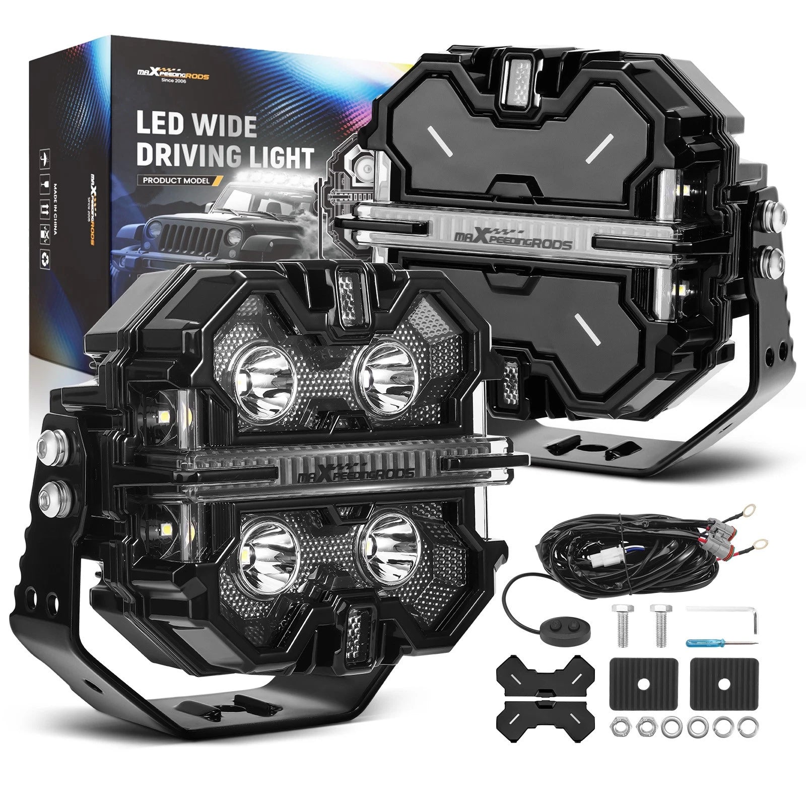 5" 212W LED Light Pods for Off Road Driving Lights (RGB DRL) (2024–2025)