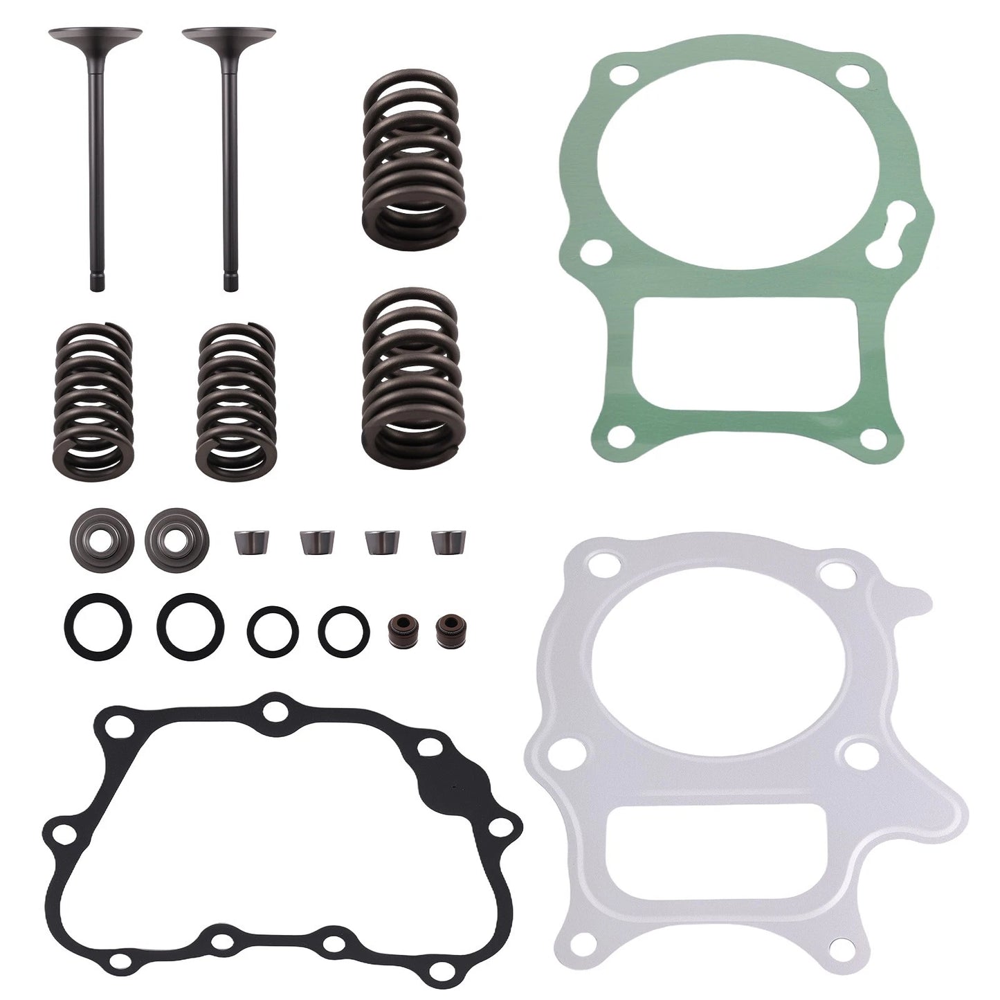 Cylinder Head Gasket, Intake & Exhaust Valve Seals Kit for Honda TRX250TM (2002–2020)