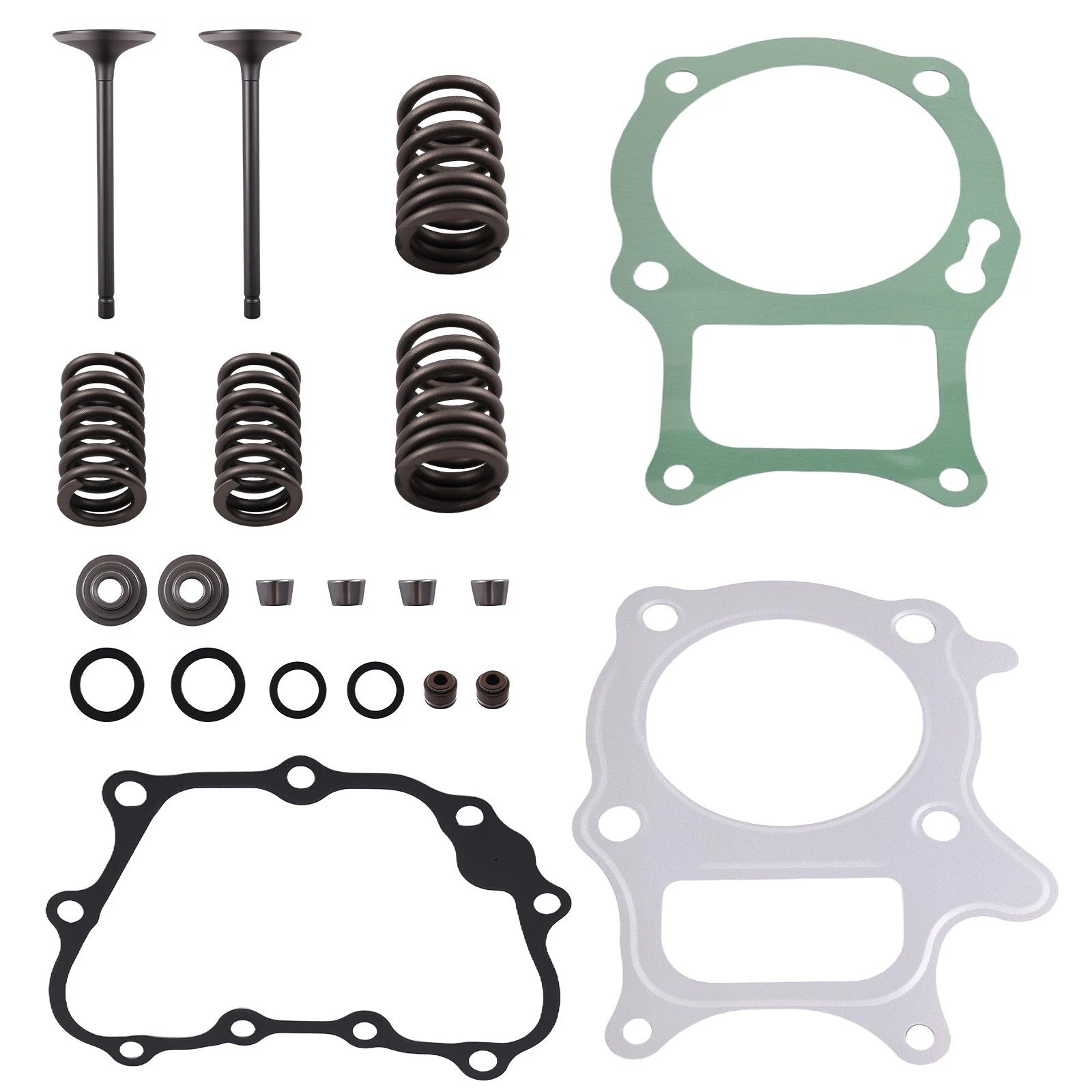 Cylinder Head Gasket, Intake & Exhaust Valve Seals Kit for Honda TRX250TM (2002–2020)