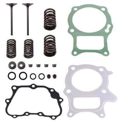 Cylinder Head Gasket, Intake & Exhaust Valve Seals Kit for Honda TRX250TM (2002–2020)