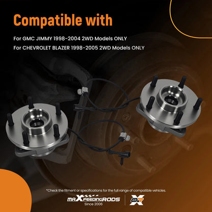 Front Wheel Hub & Bearing Set for Chevrolet Blazer GMC Jimmy (1998–2004)