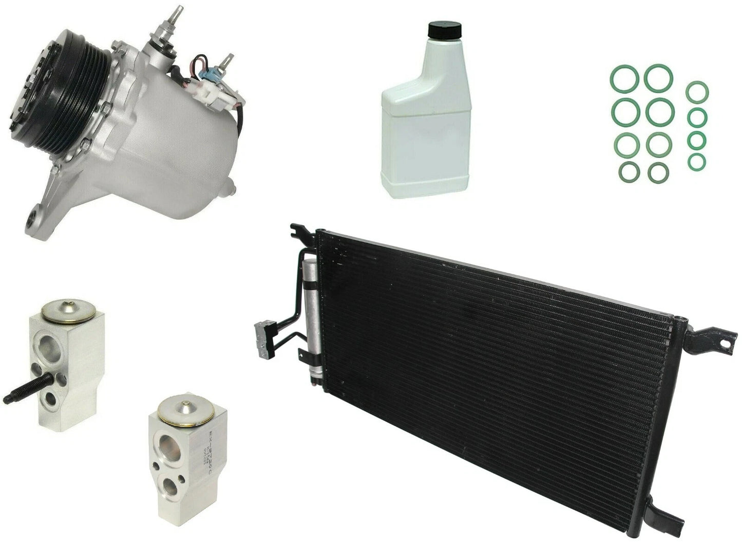 AC Compressor Kit Replacement with Condenser for Holden Barina CG (2009–2011)
