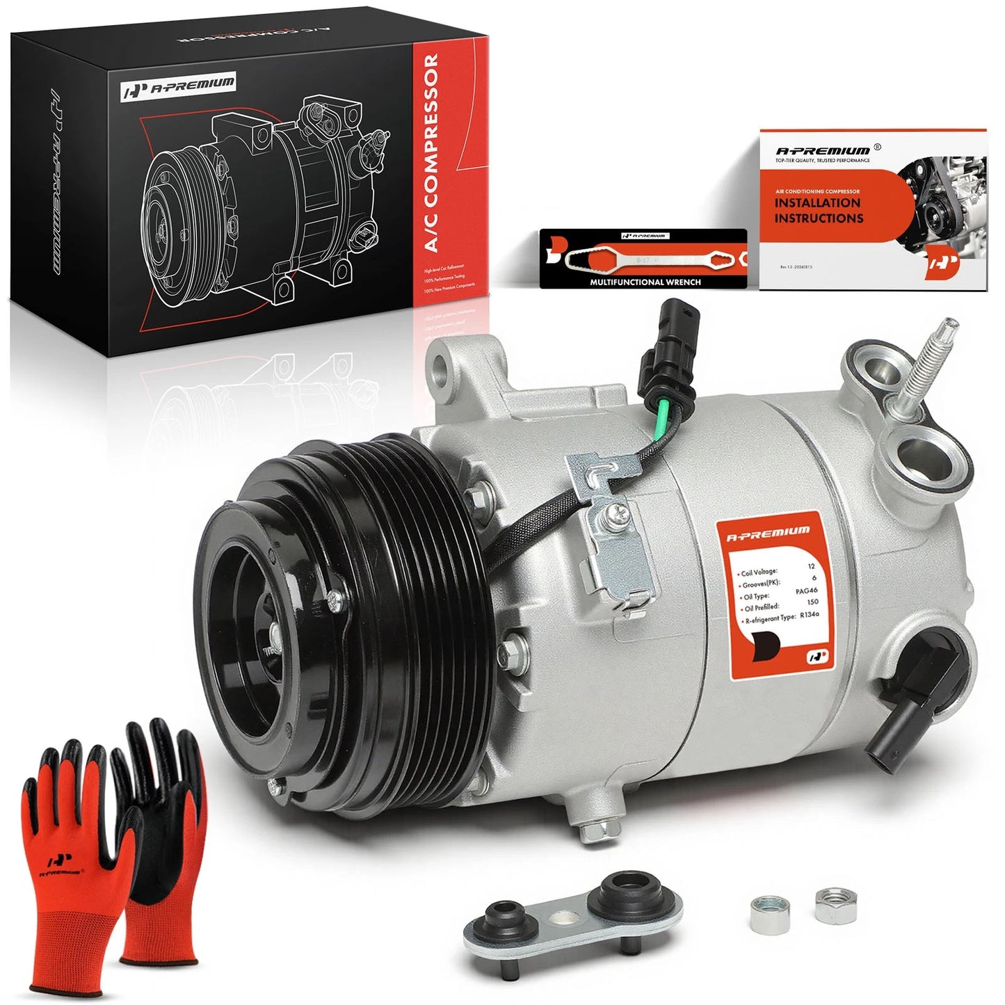 A/C Compressor with Clutch for Chevrolet Colorado GMC Canyon (2015–2016)