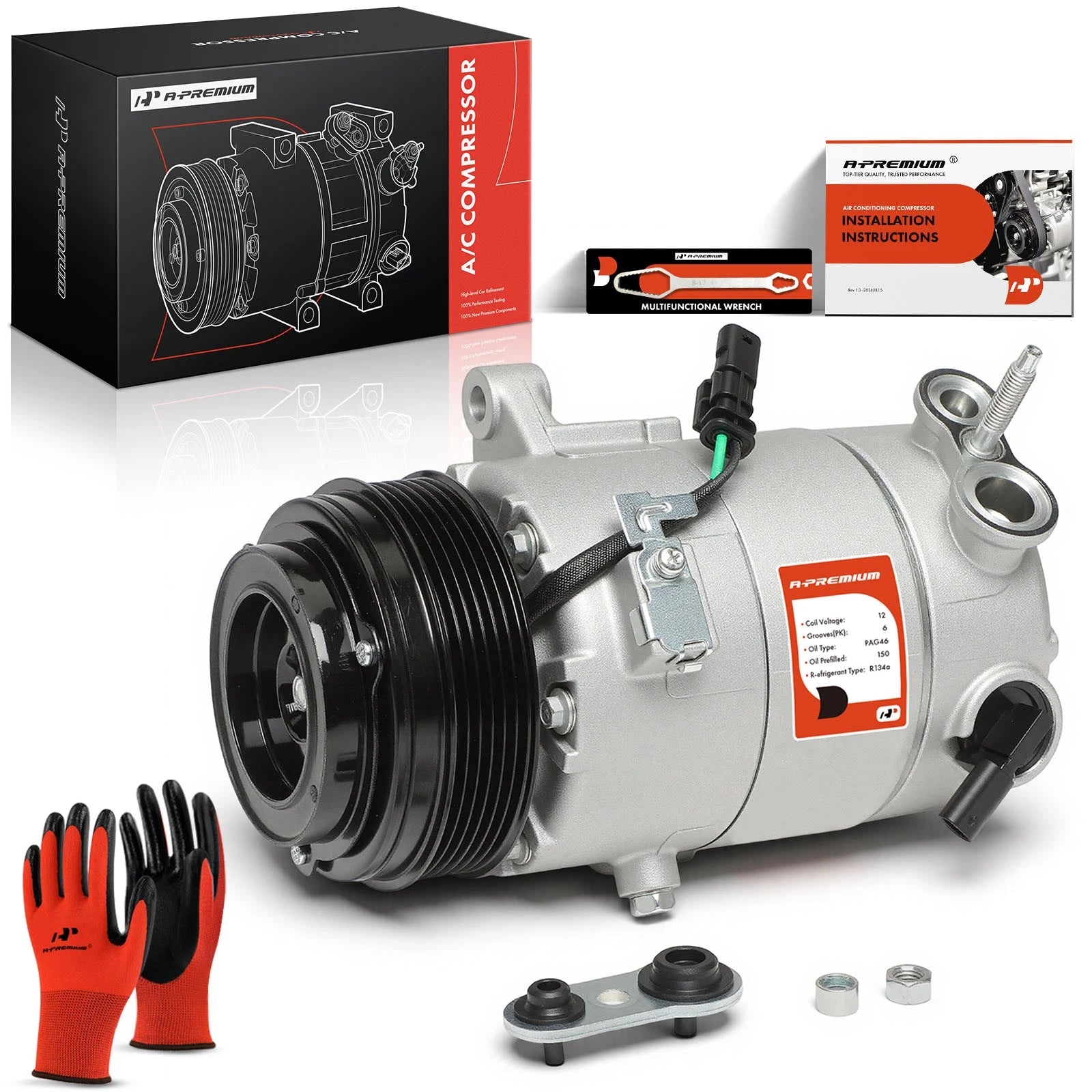 A/C Compressor with Clutch for Chevrolet Colorado GMC Canyon (2015–2016)