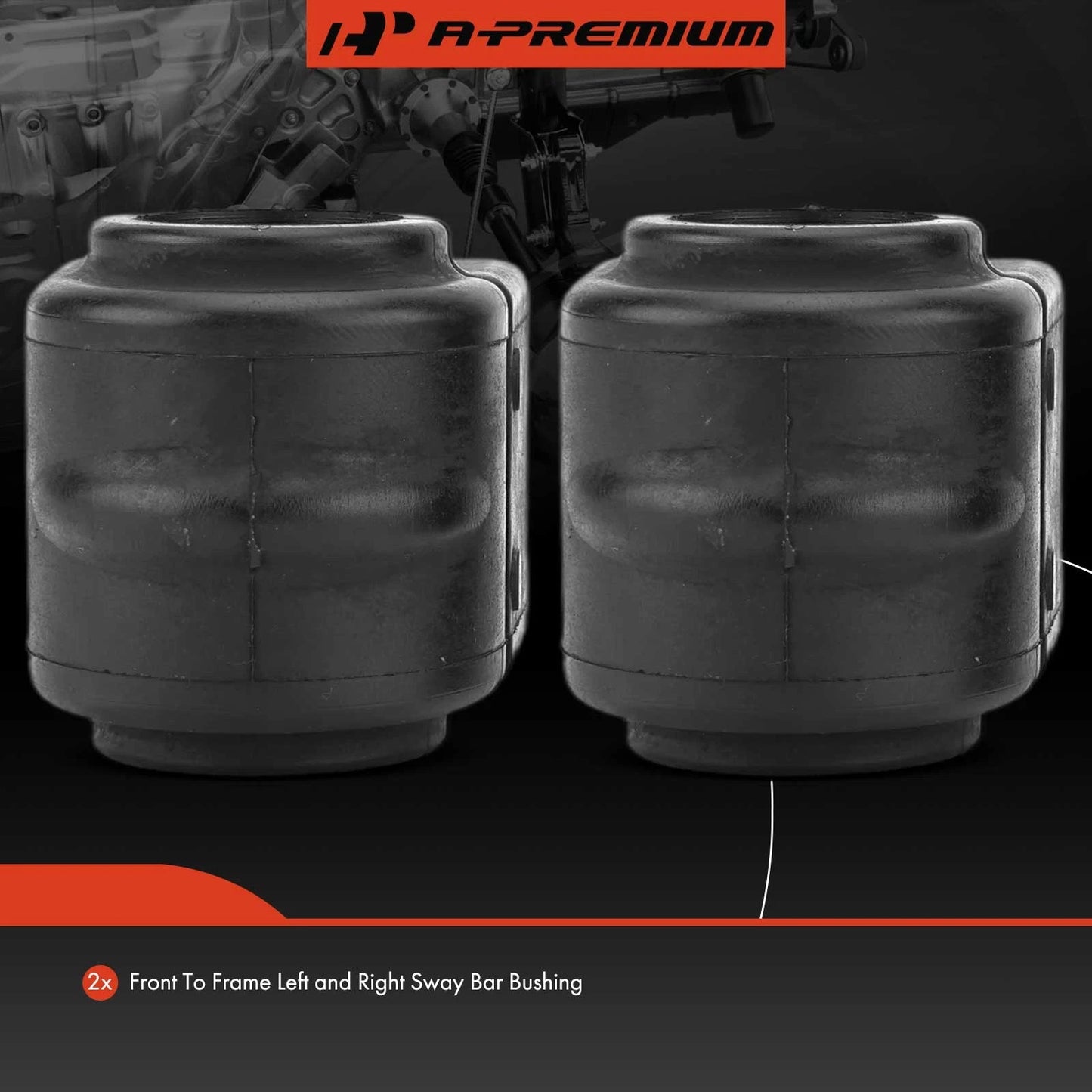 2X Front Sway Bar Bushing Kit for Chevrolet HHR (2006–2011)