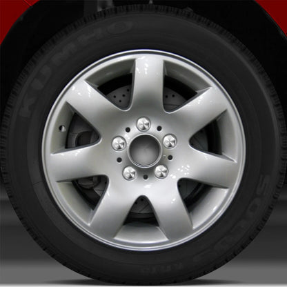 16x7 Factory Wheel (7 Spoke Bright Fine Silver Full Face) for 2001-2006 BMW 325i