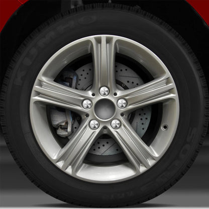 17x7.5 Factory Wheel (5 Spoke Bright Medium Silver Full Face) for 12-14 BMW 335i